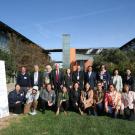 Jiangnan University - UC Davis group pose for a picture outside