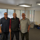 Professors Glen Fox, Michael Lewis and Charlie Bamforth